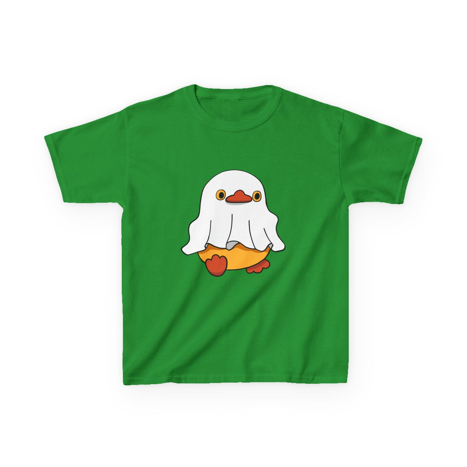 Kids Cotton Shirt, Halloween Ghost Duck, Halloween Costume Tee for Boys & Girls