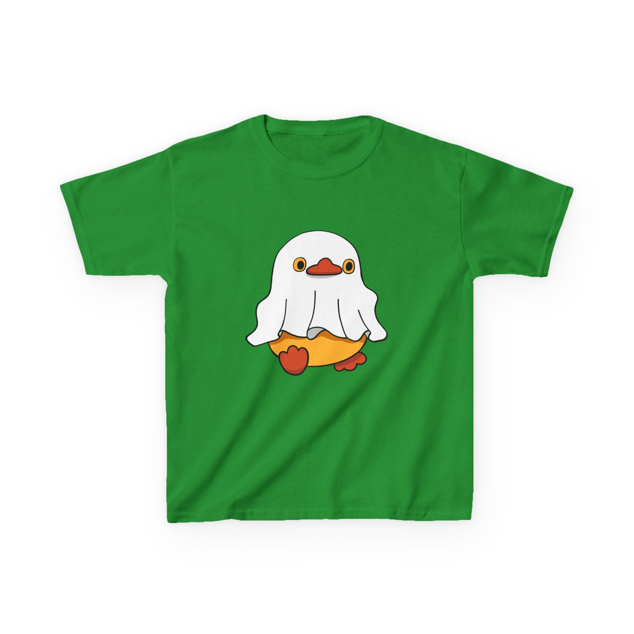 Kids Cotton Shirt, Halloween Ghost Duck, Halloween Costume Tee for Boys & Girls