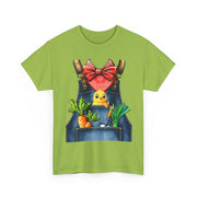 Garden Chick in Overalls T‑Shirt — Spring Gardening - Halloween Pretend I'm A Farmer