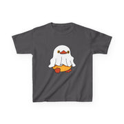 Kids Cotton Shirt, Halloween Ghost Duck, Halloween Costume Tee for Boys & Girls