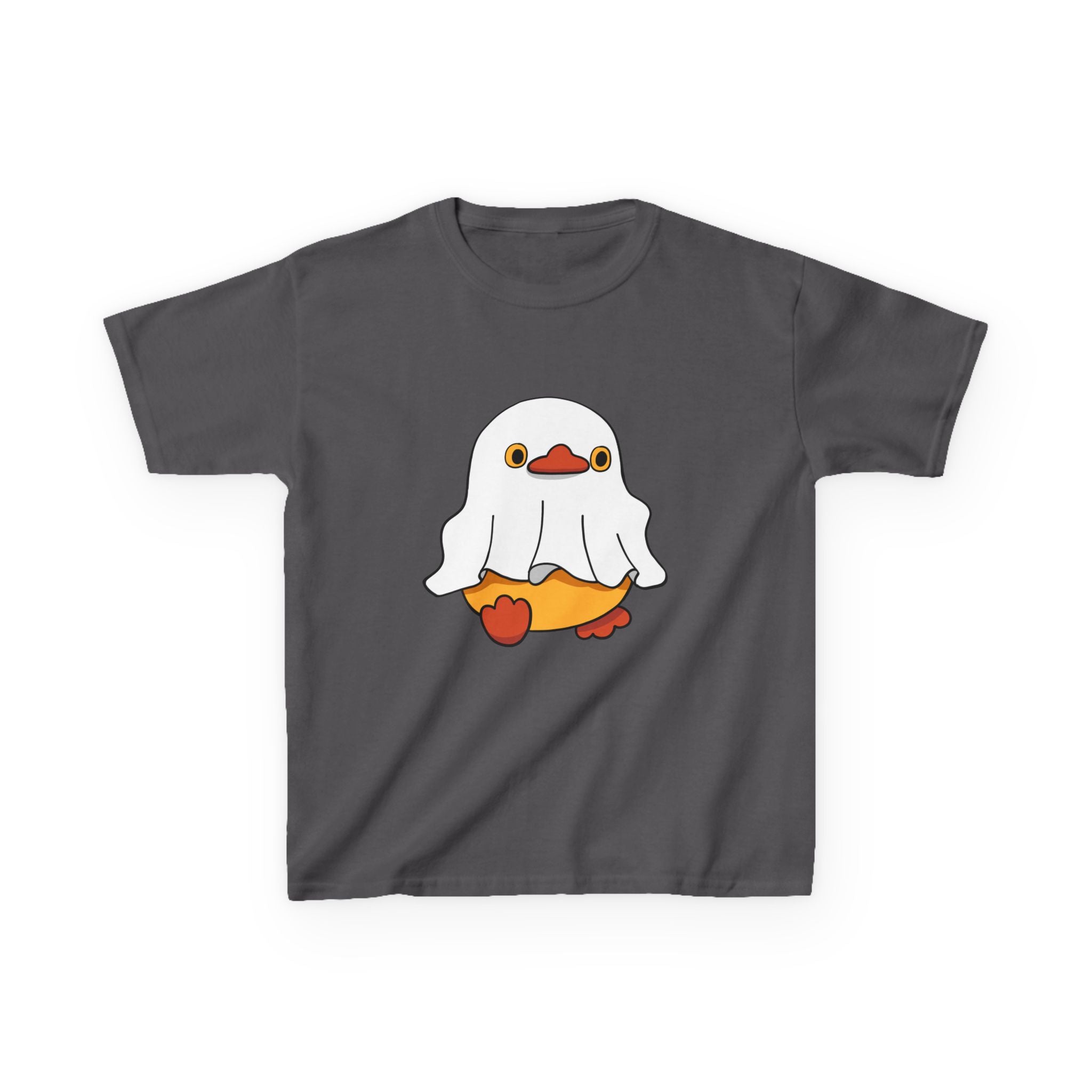 Kids Cotton Shirt, Halloween Ghost Duck, Halloween Costume Tee for Boys & Girls