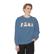 Halloween Ghost Squad Comfort Colors Sweatshirt — Halloween Reading Ghosts