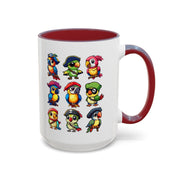 Parrot Pirate Accent Coffee Mug — Cute Halloween Tropical Parrot(11/15oz)