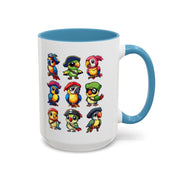 Parrot Pirate Accent Coffee Mug — Cute Halloween Tropical Parrot(11/15oz)