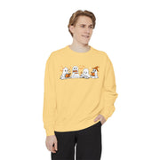 Halloween Ghost Squad Comfort Colors Sweatshirt — Halloween Reading Ghosts