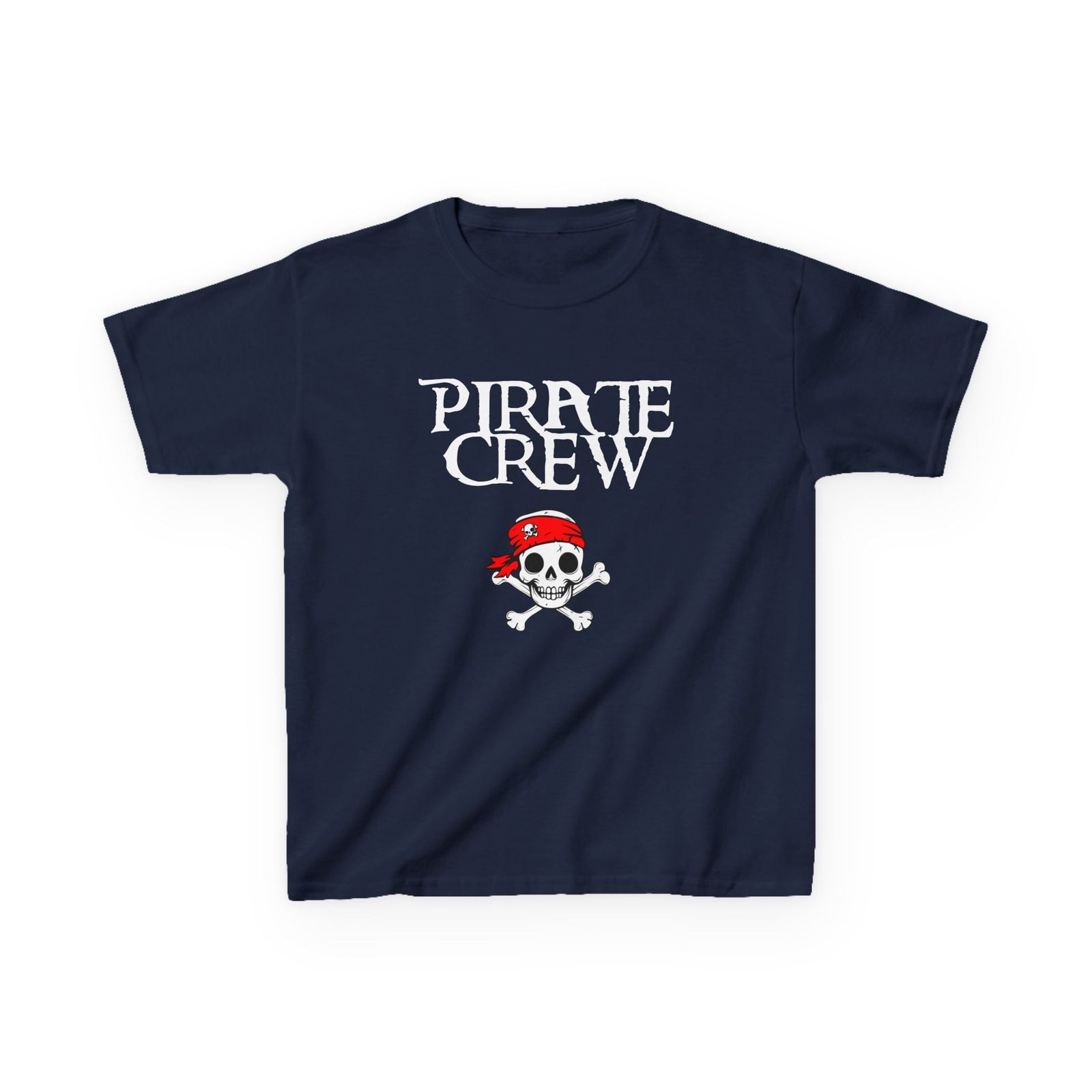 Kids 'Pirate Crew' Skull T-Shirt — Toddler Pirate Tee for Halloween & Family Matching Shirts