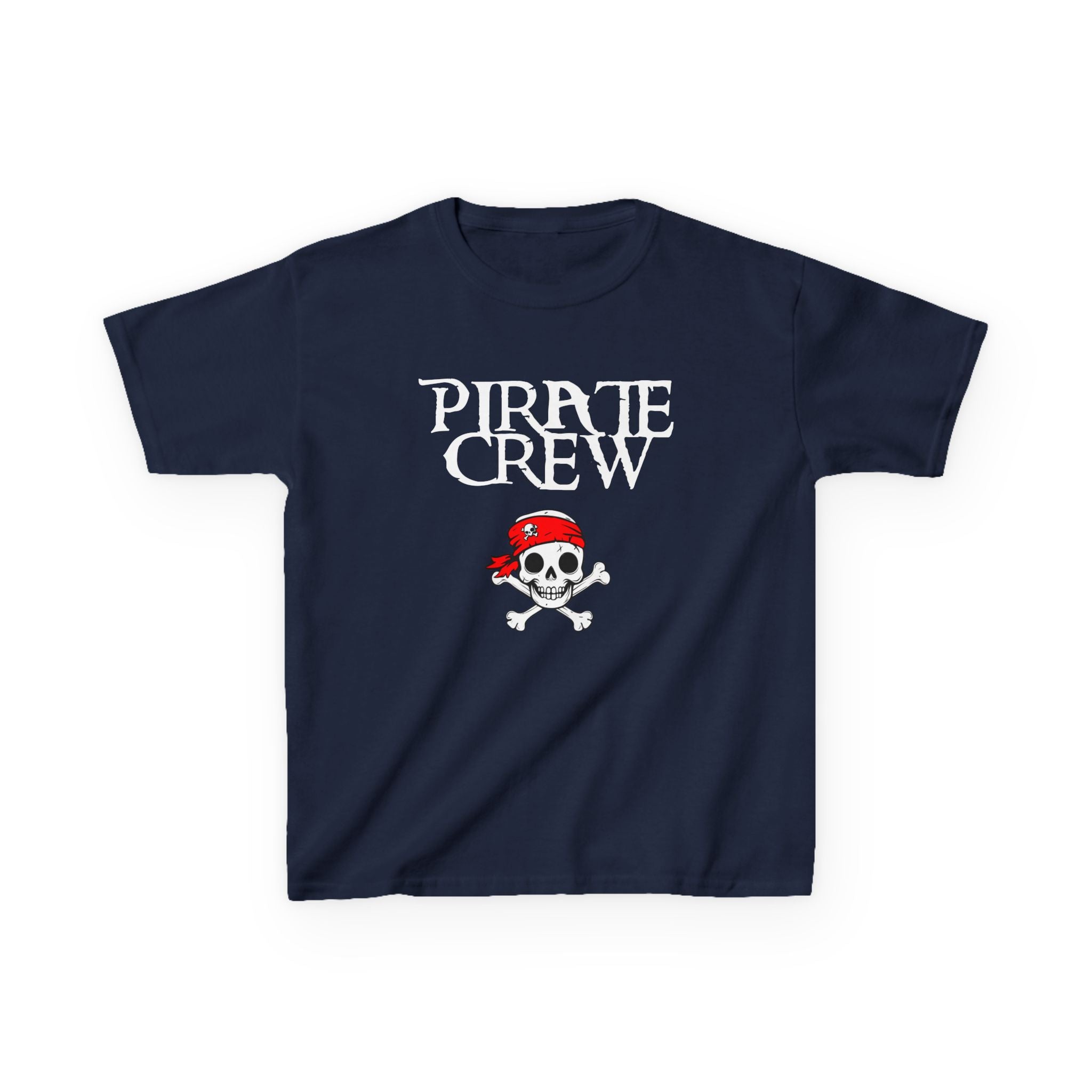 Kids 'Pirate Crew' Skull T-Shirt — Toddler Pirate Tee for Halloween & Family Matching Shirts