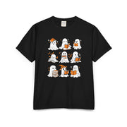 Comfort Colors T-shirt, Halloween Ghost Book Club T-Shirt, Cute Reading Ghosts Halloween T-shirt