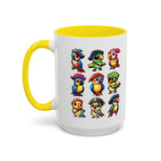 Parrot Pirate Accent Coffee Mug — Cute Halloween Tropical Parrot(11/15oz)