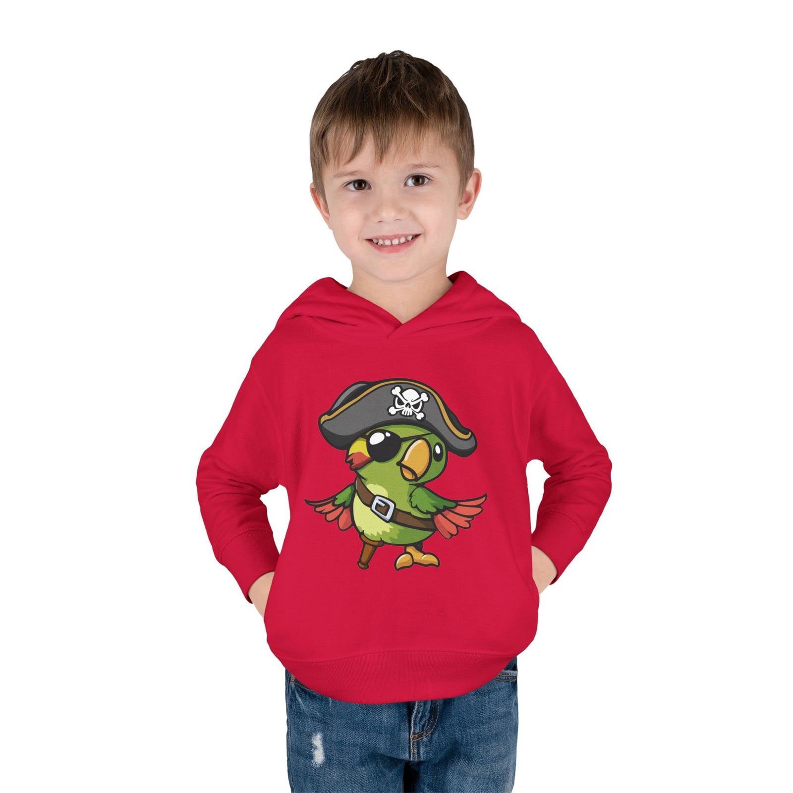Toddler Pirate Parrot Hoodie — Cute Kids Pullover for Boys & Girls