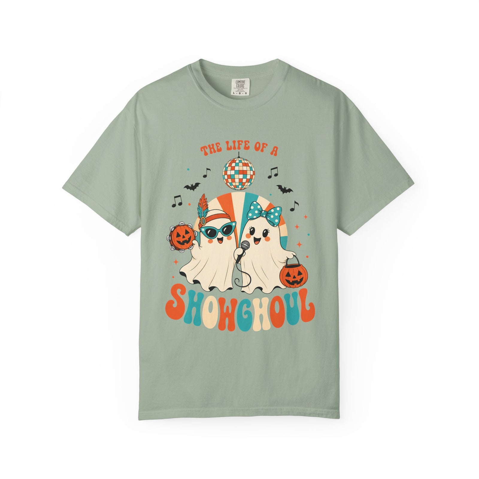 Comfort Color Birthday Shirt, The Life of a Showghoul Halloween Ghost, Funny Halloween shirt