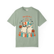 Comfort Color Birthday Shirt, The Life of a Showghoul Halloween Ghost, Funny Halloween shirt