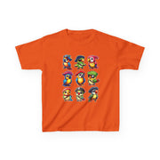 Kids Cotton Shirt, Halloween Pirate Parrot T-Shirt , Cute Hallowene Pirate Bird Costume For Boys & Girls