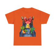 Garden Chick in Overalls T‑Shirt — Spring Gardening - Halloween Pretend I'm A Farmer