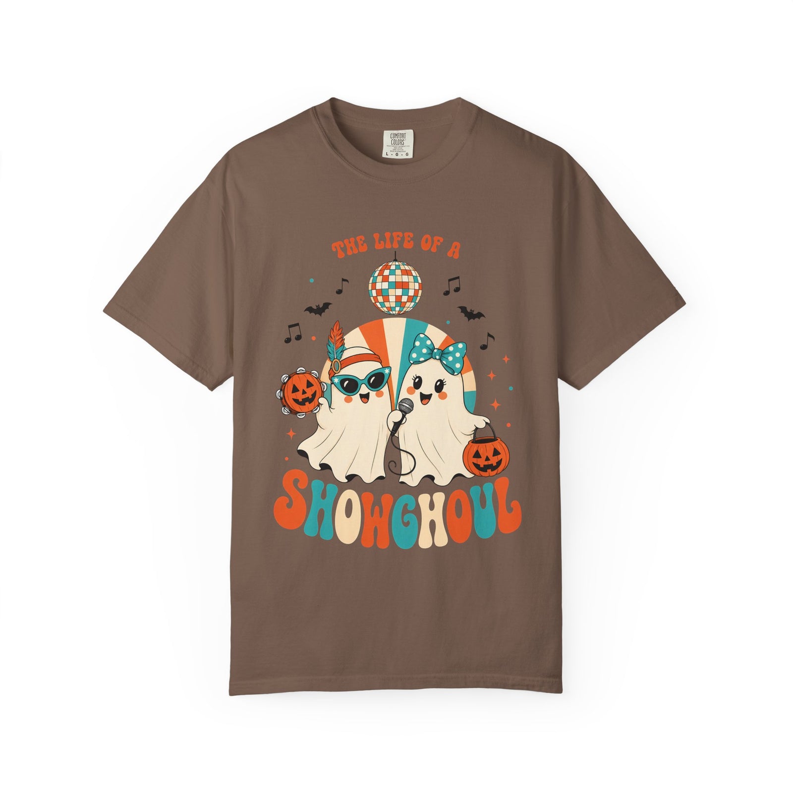 Comfort Color Birthday Shirt, The Life of a Showghoul Halloween Ghost, Funny Halloween shirt