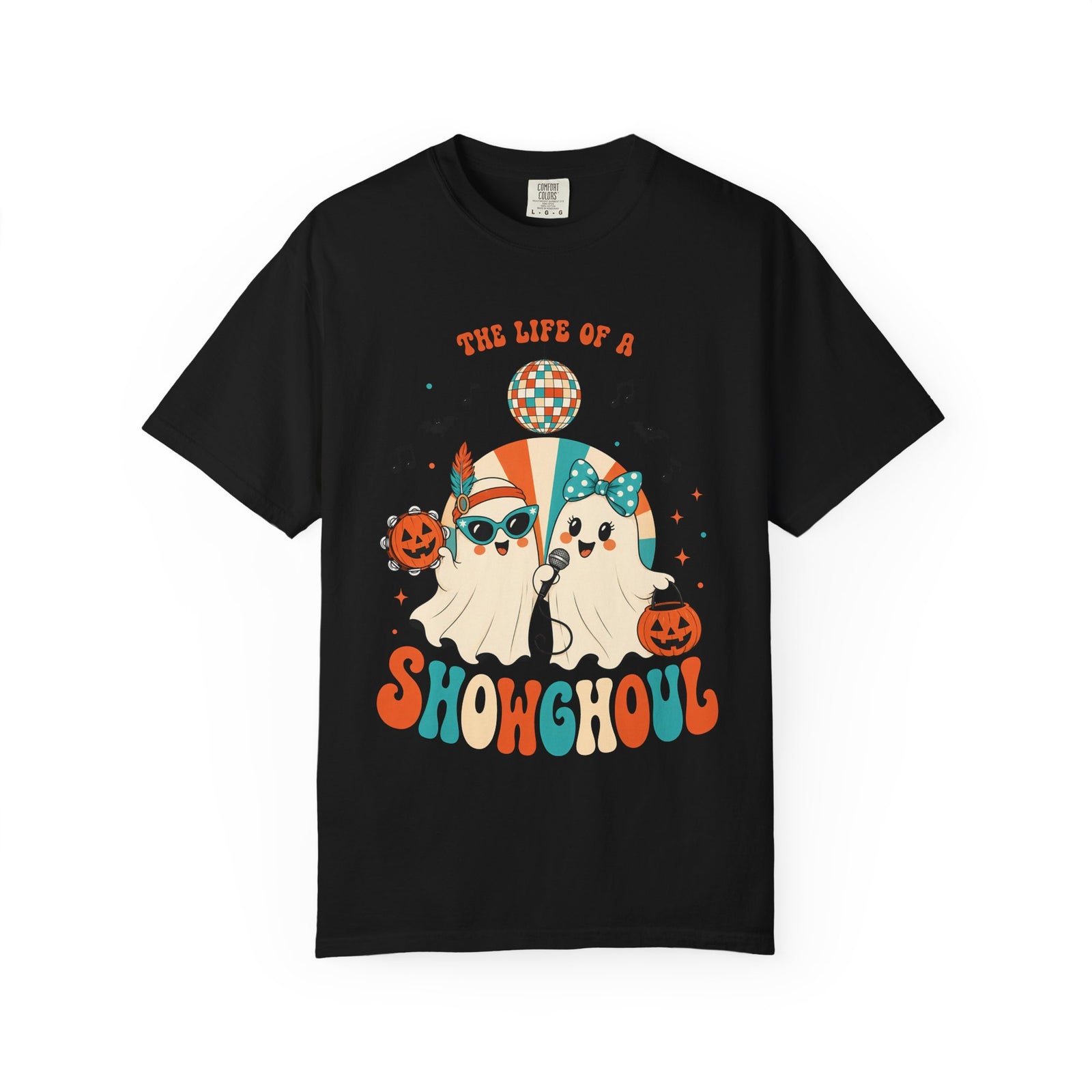 Comfort Color Birthday Shirt, The Life of a Showghoul Halloween Ghost, Funny Halloween shirt