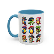Parrot Pirate Accent Coffee Mug — Cute Halloween Tropical Parrot(11/15oz)