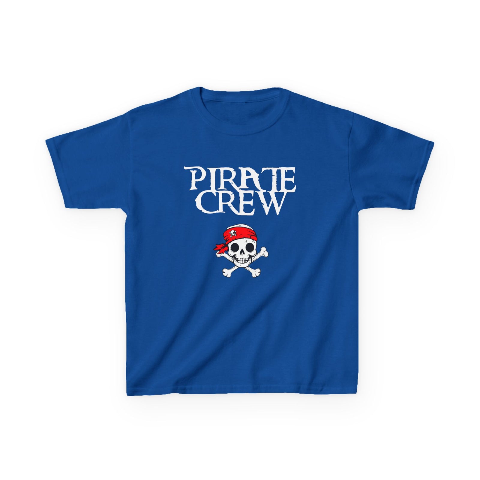 Kids 'Pirate Crew' Skull T-Shirt — Toddler Pirate Tee for Halloween & Family Matching Shirts