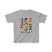 Kids Cotton Shirt, Halloween Pirate Parrot T-Shirt , Cute Hallowene Pirate Bird Costume For Boys & Girls
