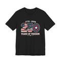 250 Captain America Shield T-Shirt — Patriotic Superhero Tee
