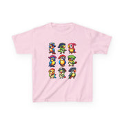 Kids Cotton Shirt, Halloween Pirate Parrot T-Shirt , Cute Hallowene Pirate Bird Costume For Boys & Girls