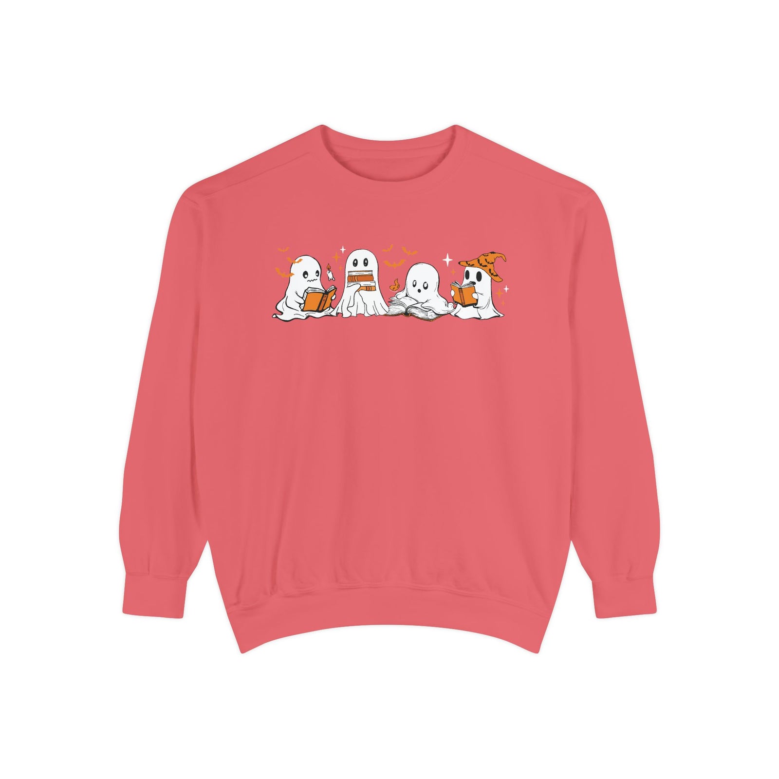 Halloween Ghost Squad Comfort Colors Sweatshirt — Halloween Reading Ghosts