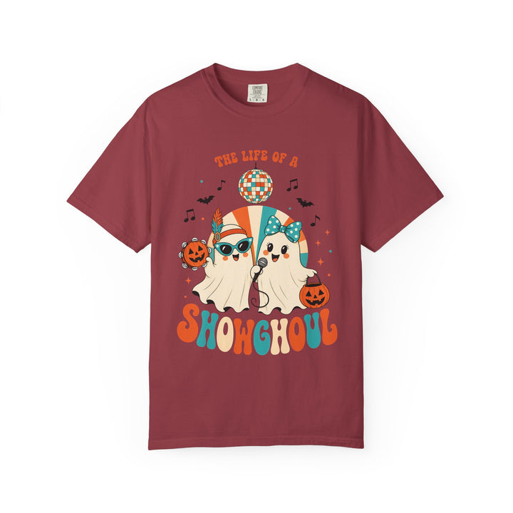 Comfort Color Birthday Shirt, The Life of a Showghoul Halloween Ghost, Funny Halloween shirt