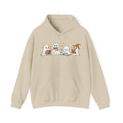 Ghosts Reading Hoodie, Cute Halloween Book Club Cotton Sweatshirt