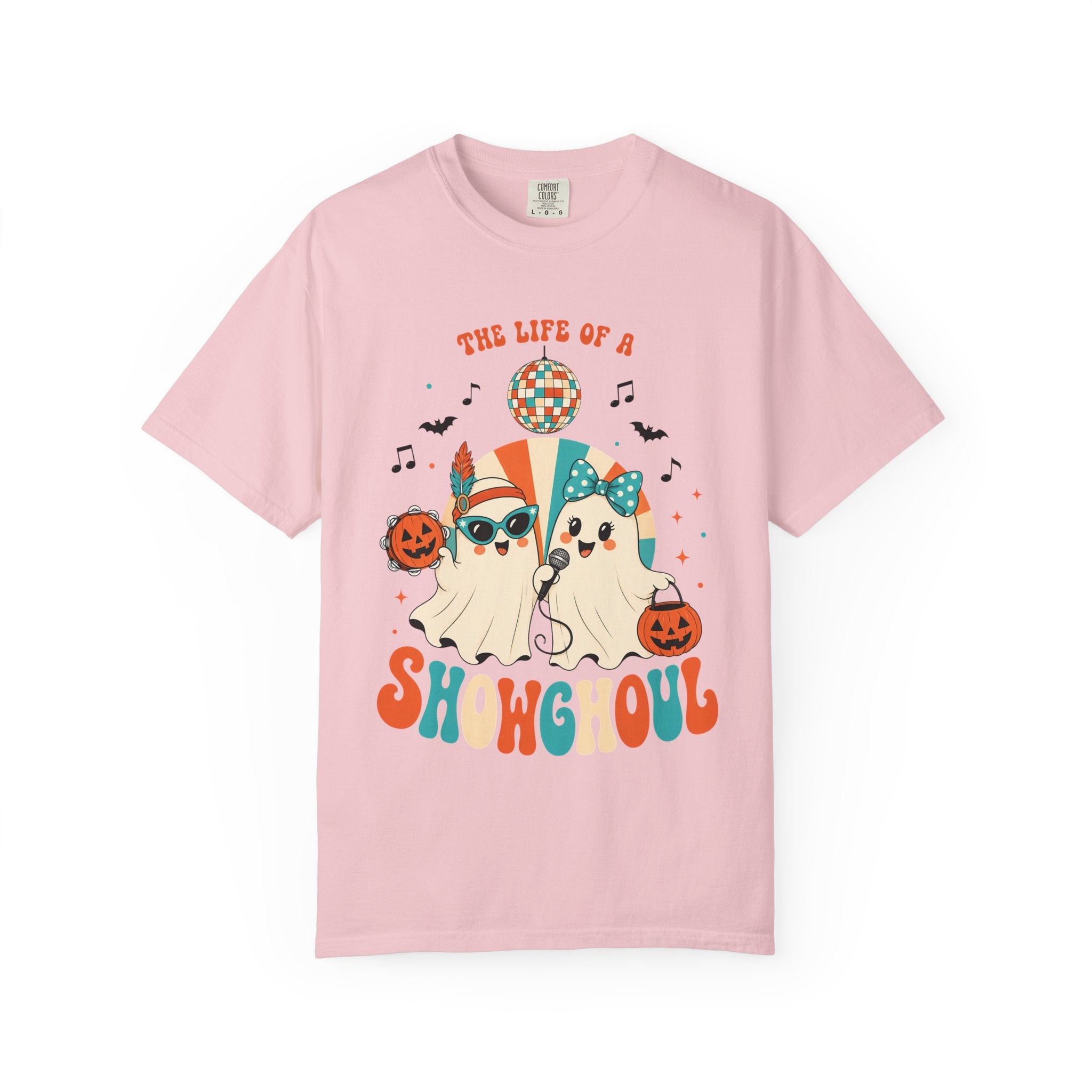 Comfort Color Birthday Shirt, The Life of a Showghoul Halloween Ghost, Funny Halloween shirt