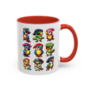 Parrot Pirate Accent Coffee Mug — Cute Halloween Tropical Parrot(11/15oz)
