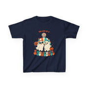 Kids Heavy Cotton Shirt, Halloween Ghost, Life Of The Showghoul funny Halloween