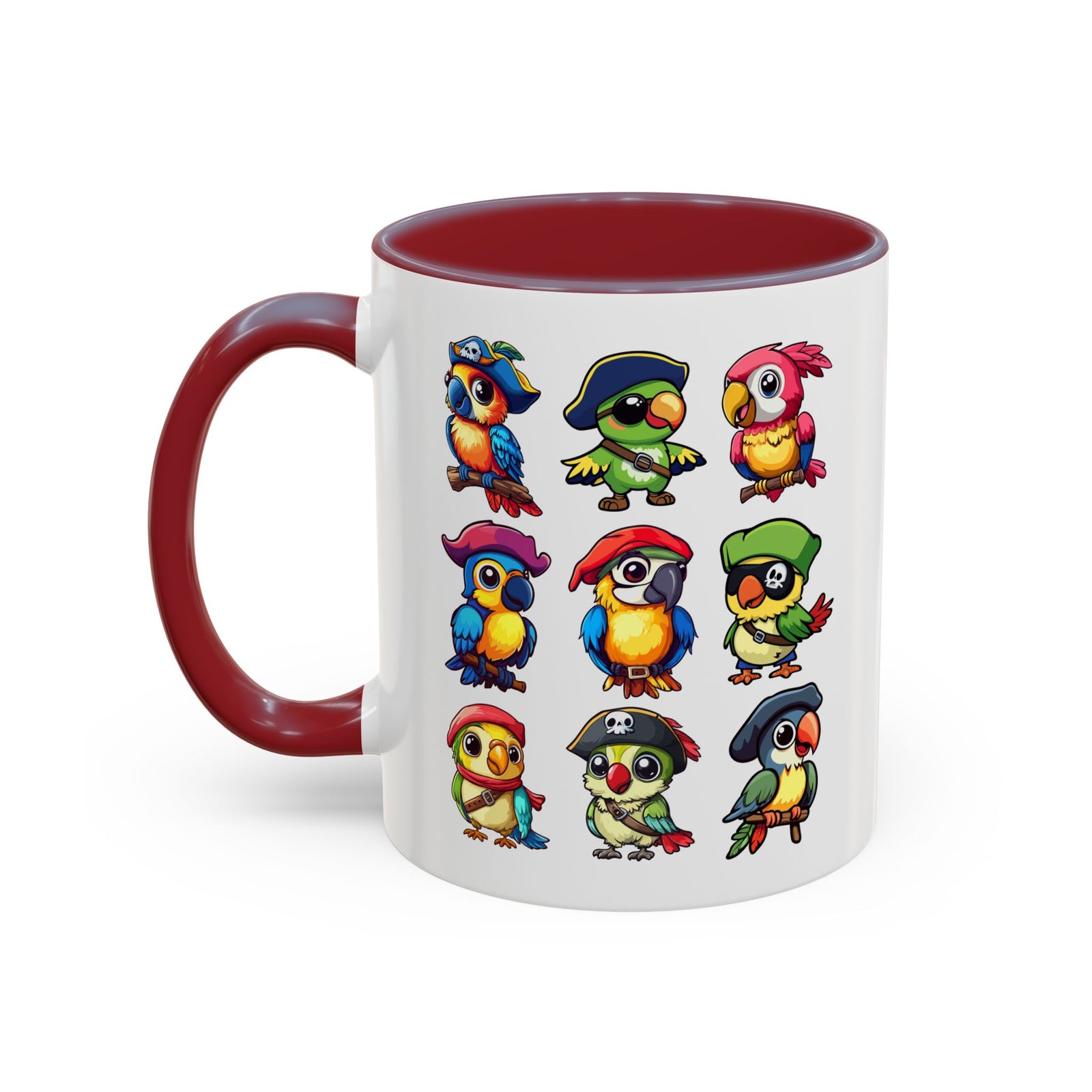 Parrot Pirate Accent Coffee Mug — Cute Halloween Tropical Parrot(11/15oz)