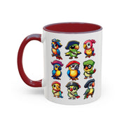 Parrot Pirate Accent Coffee Mug — Cute Halloween Tropical Parrot(11/15oz)