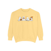 Halloween Ghost Squad Comfort Colors Sweatshirt — Halloween Reading Ghosts