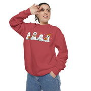 Halloween Ghost Squad Comfort Colors Sweatshirt — Halloween Reading Ghosts