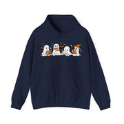 Ghosts Reading Hoodie, Cute Halloween Book Club Cotton Sweatshirt