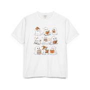 Comfort Colors T-shirt, Halloween Ghost Book Club T-Shirt, Cute Reading Ghosts Halloween T-shirt