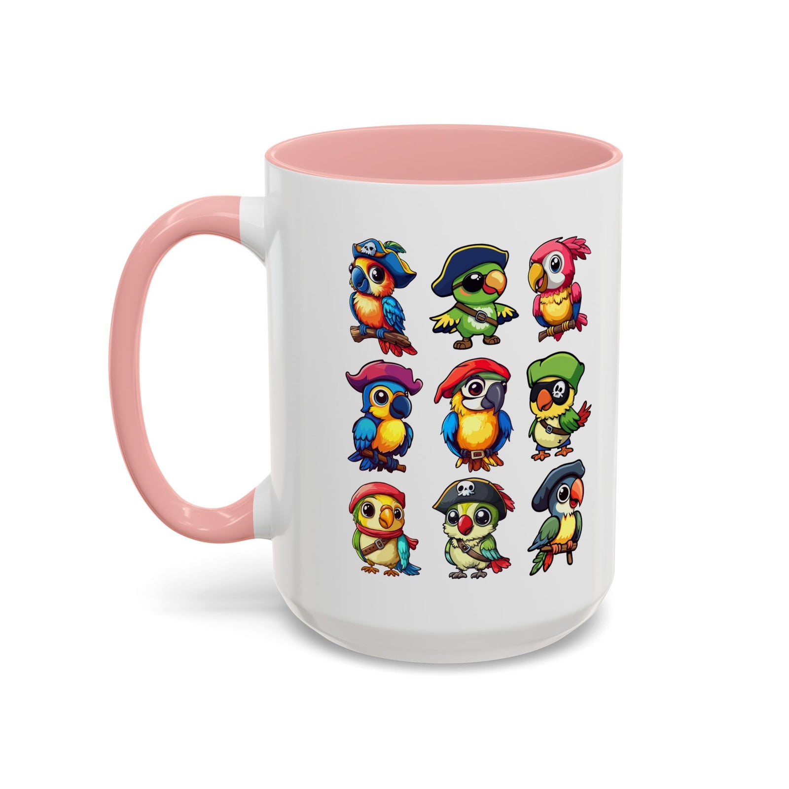 Parrot Pirate Accent Coffee Mug — Cute Halloween Tropical Parrot(11/15oz)