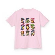 Kids Cotton Shirt, Halloween Pirate Parrot T-Shirt , Cute Hallowene Pirate Bird Costume For Boys & Girls