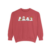 Halloween Ghost Squad Comfort Colors Sweatshirt — Halloween Reading Ghosts