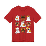 Halloween Ghosts Reading, Funny Halloween Ghost Crew Shirt For Women, Girl, Reading Lover