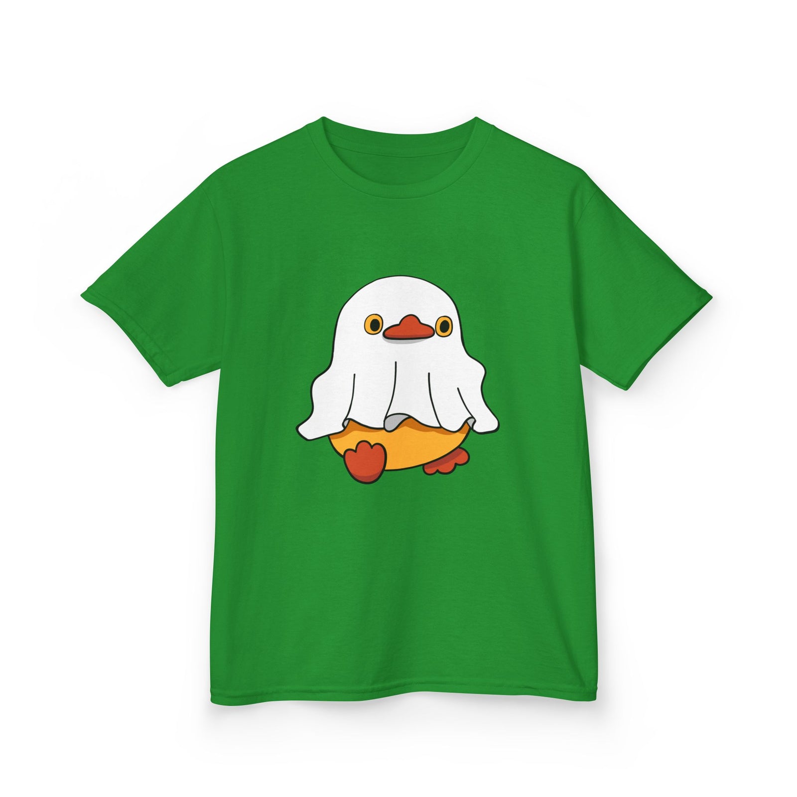 Kids Cotton Shirt, Halloween Ghost Duck, Halloween Costume Tee for Boys & Girls