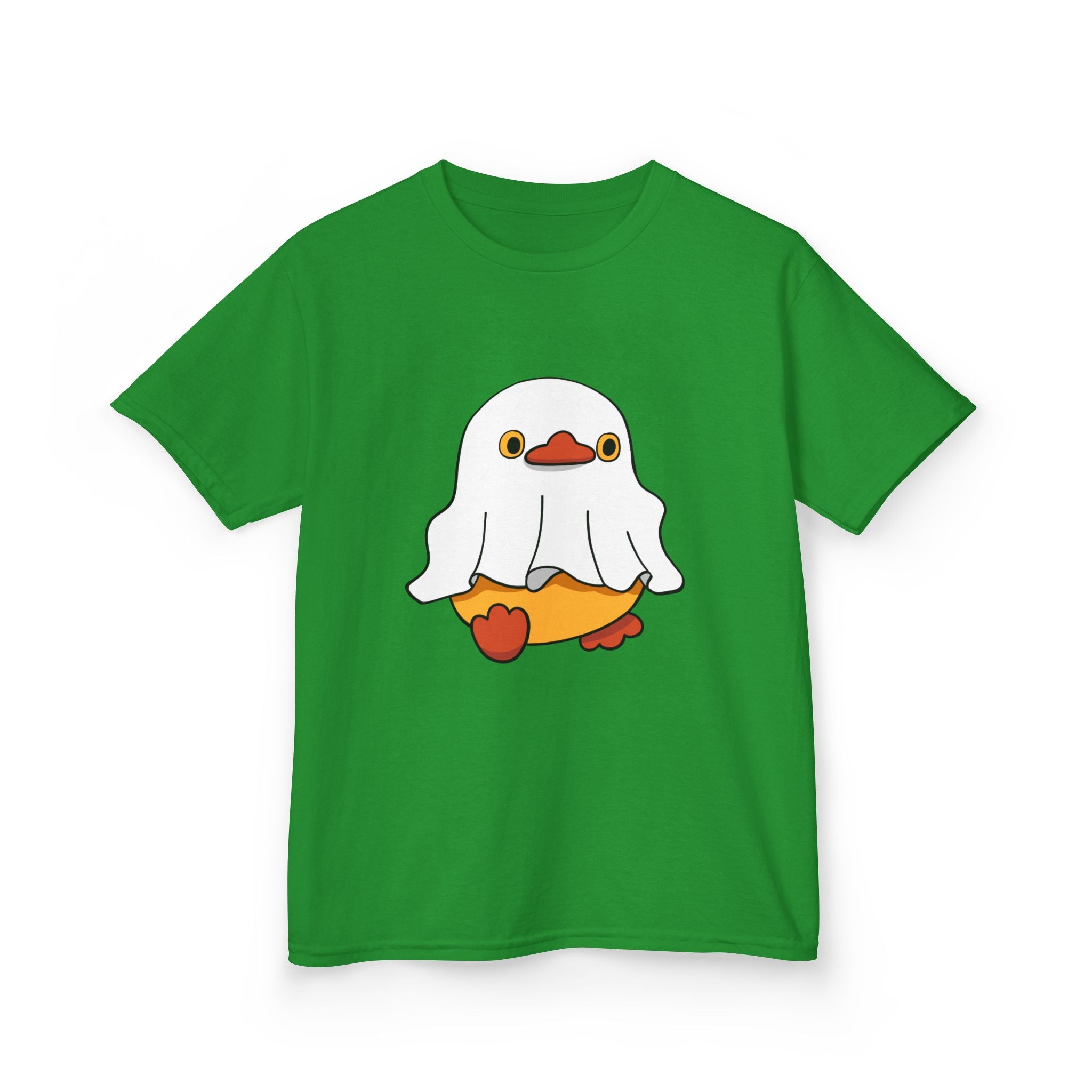 Kids Cotton Shirt, Halloween Ghost Duck, Halloween Costume Tee for Boys & Girls