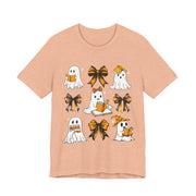 Halloween Ghosts Reading, Funny Halloween Ghost Crew Shirt For Women, Girl, Reading Lover