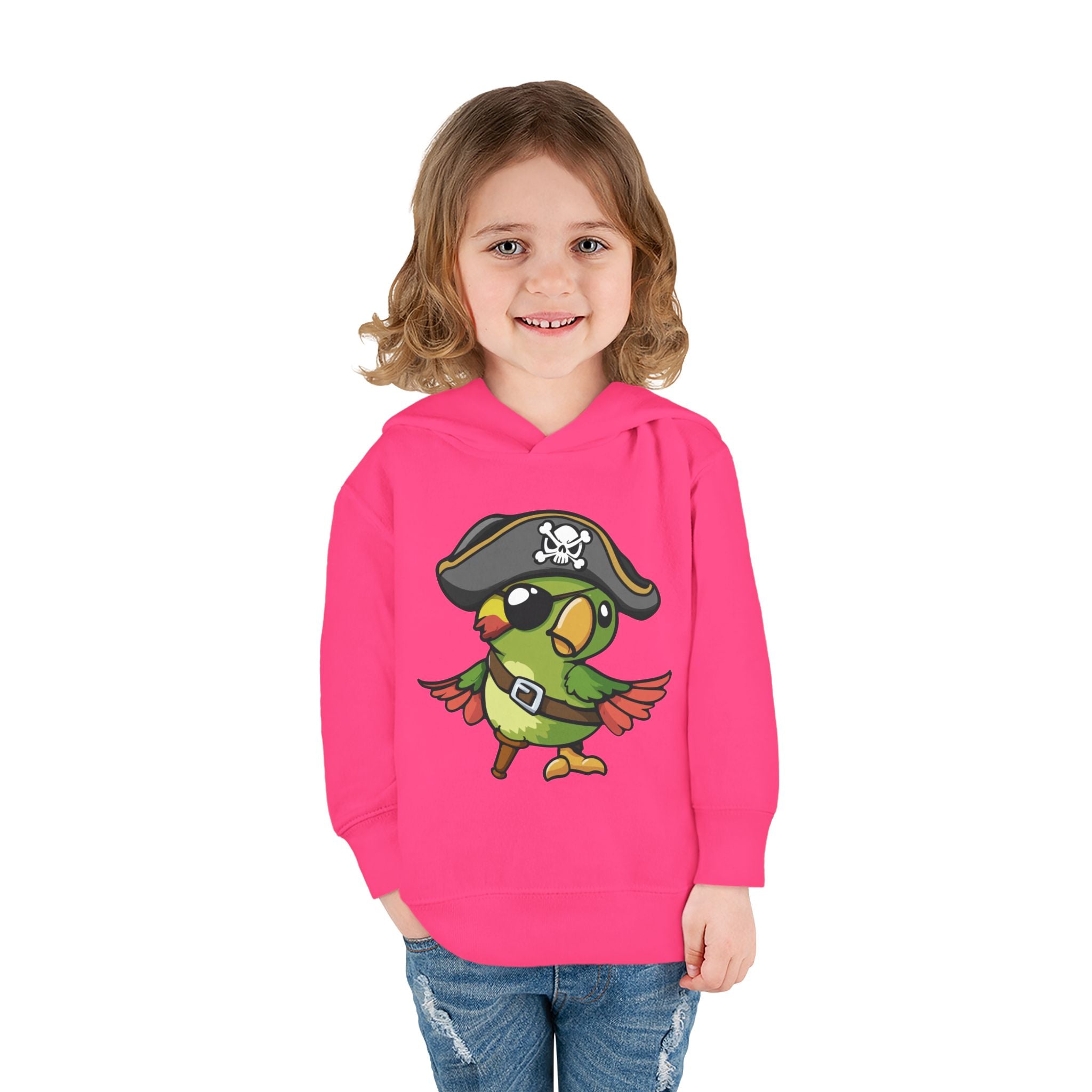 Toddler Pirate Parrot Hoodie — Cute Kids Pullover for Boys & Girls