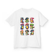 Kids Cotton Shirt, Halloween Pirate Parrot T-Shirt , Cute Hallowene Pirate Bird Costume For Boys & Girls