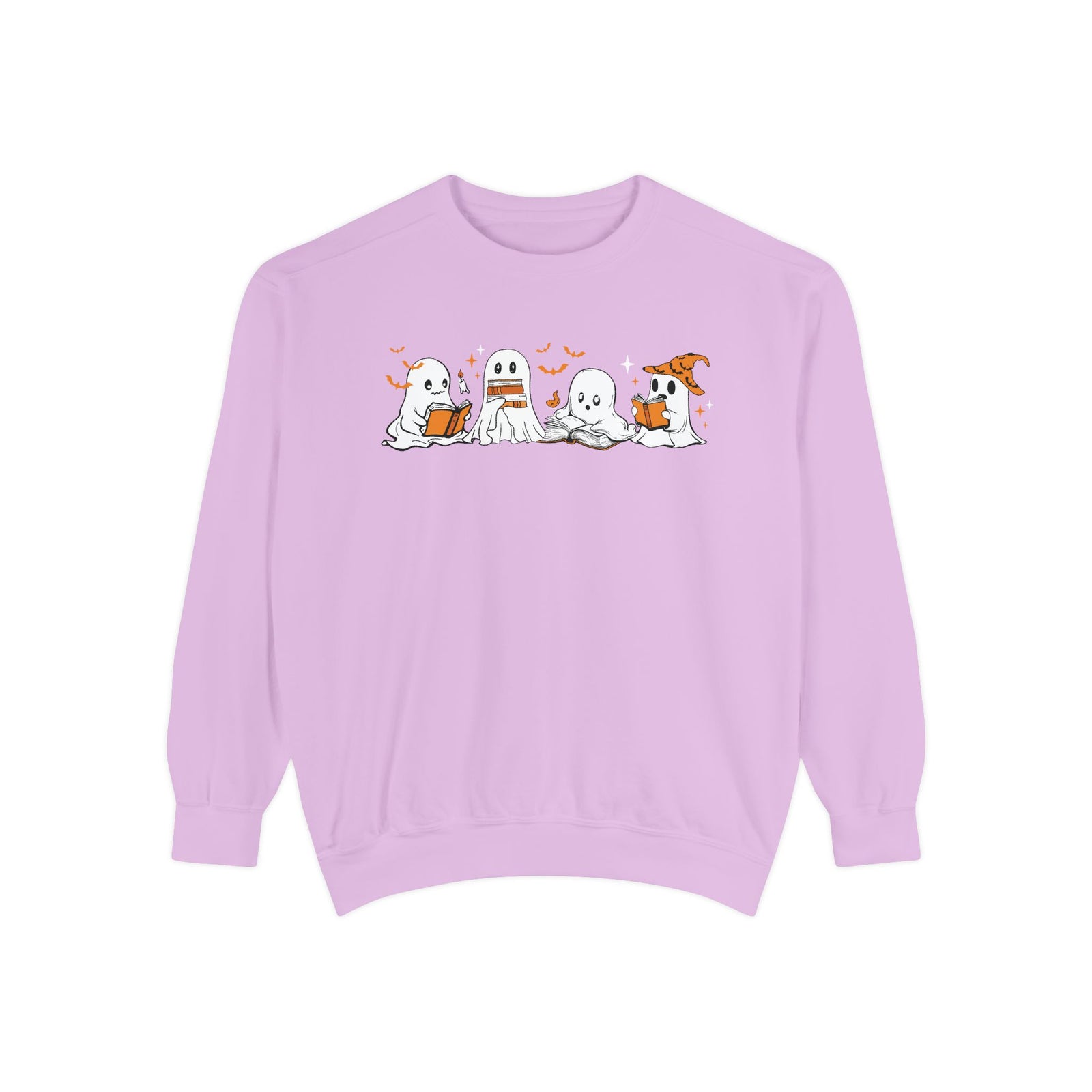 Halloween Ghost Squad Comfort Colors Sweatshirt — Halloween Reading Ghosts