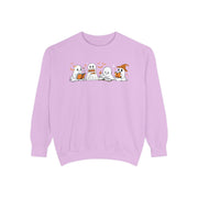 Halloween Ghost Squad Comfort Colors Sweatshirt — Halloween Reading Ghosts