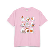 Comfort Colors T-shirt, Halloween Ghost Book Club T-Shirt, Cute Reading Ghosts Halloween T-shirt