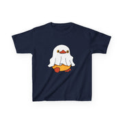 Kids Cotton Shirt, Halloween Ghost Duck, Halloween Costume Tee for Boys & Girls